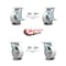 Service Caster 5 Inch Semi Steel Caster Set with Roller Bearings 4 Swivel Lock 2 Brake SCC SCC-30CS520-SSR-TLB-BSL-2-BSL-2 - alternate 6